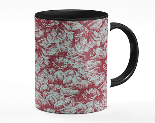 The Deep Brown Flower Mug