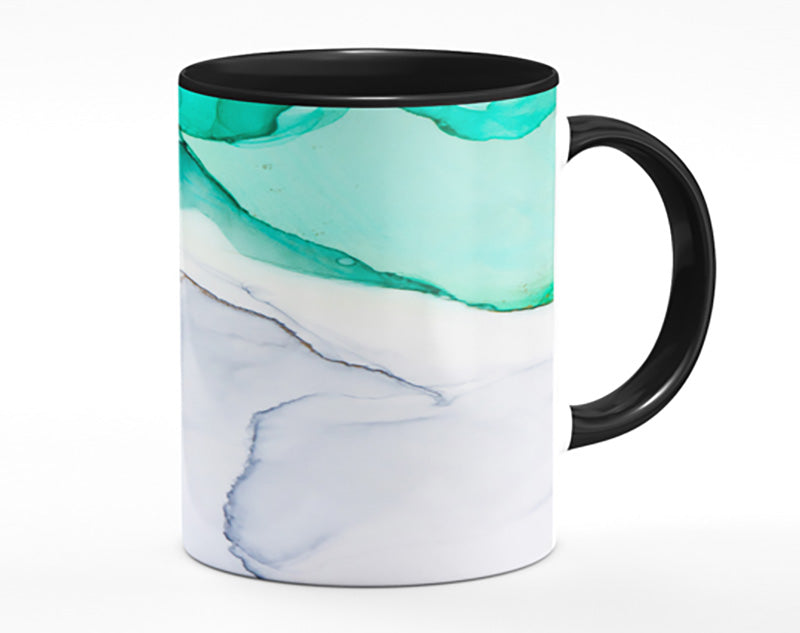 Flow Of Green To Blue Liquid Mug