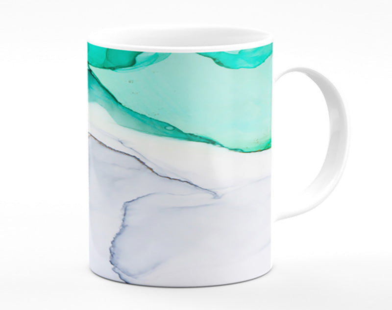 Flow Of Green To Blue Liquid Mug
