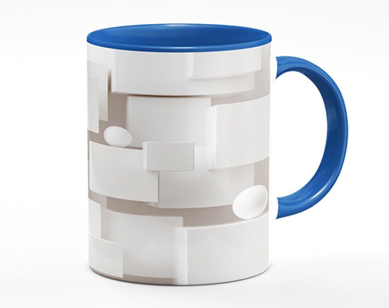 Cubes And Spheres White Mug