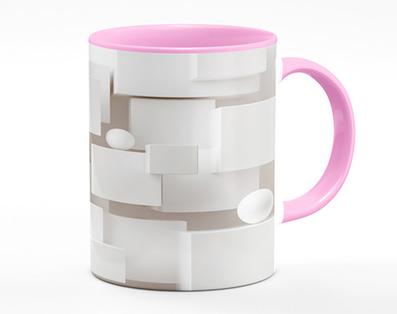 Cubes And Spheres White Mug