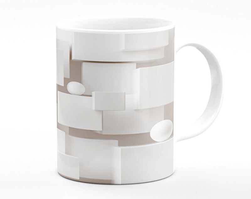 Cubes And Spheres White Mug