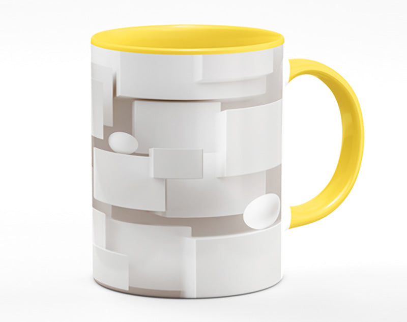 Cubes And Spheres White Mug