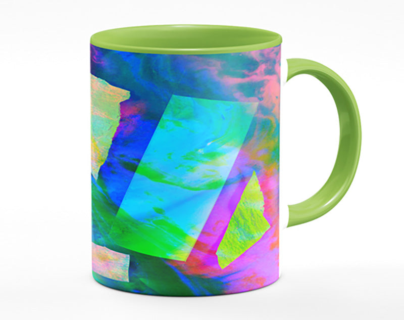 Neon Shapes In Paint Mug