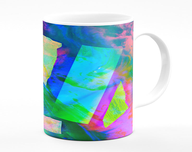 Neon Shapes In Paint Mug