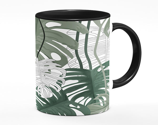 Cheese Plant Leaves Mug