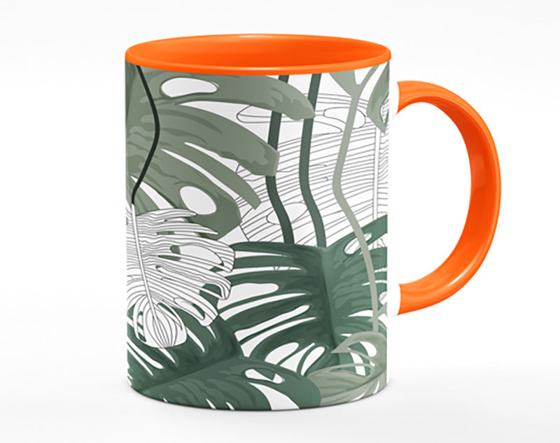 Cheese Plant Leaves Mug