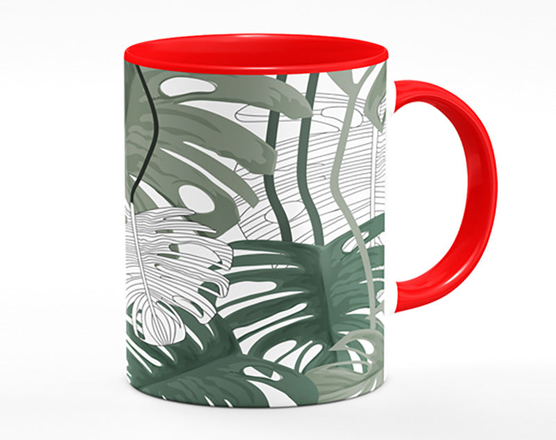 Cheese Plant Leaves Mug