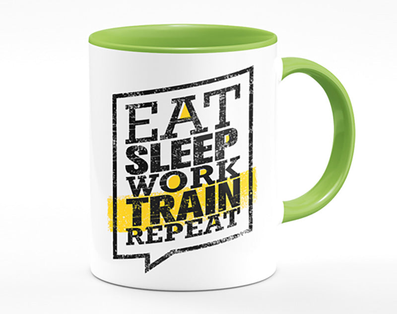 Eat Sleep Work Train Repeat 1 Mug