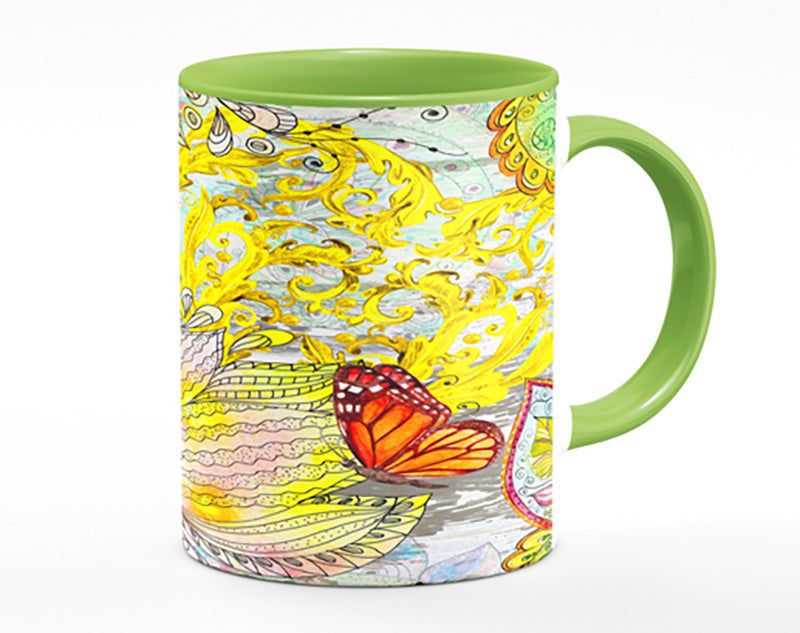 Beautiful Patterns Of India Butterflies Mug