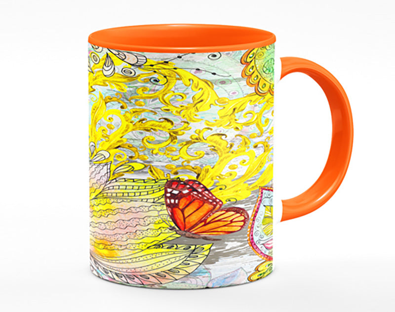 Beautiful Patterns Of India Butterflies Mug