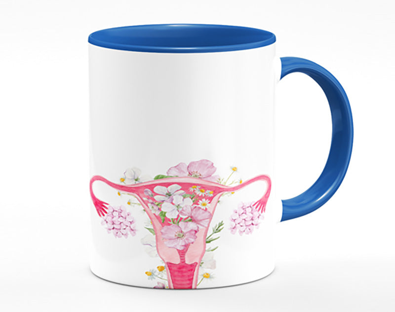 Floral Female Anatomy Mug