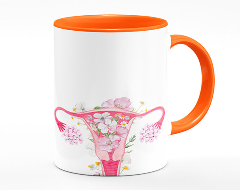 Floral Female Anatomy Mug