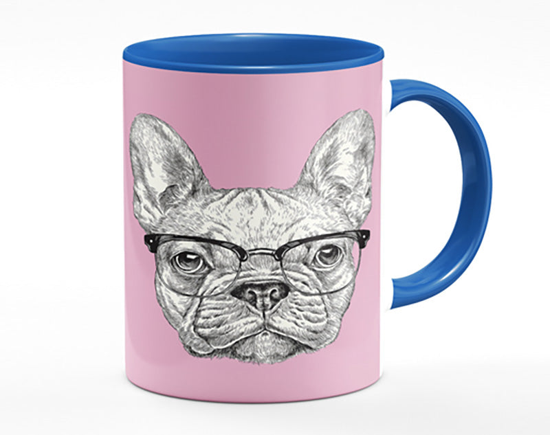 French Bulldog In Glasses Mug