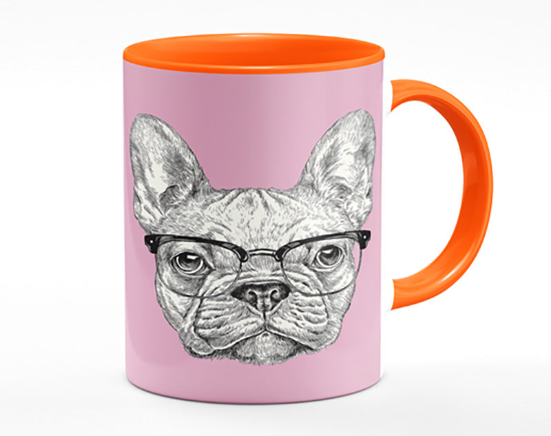 French Bulldog In Glasses Mug