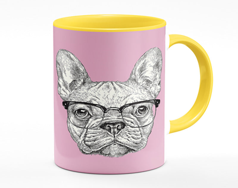 French Bulldog In Glasses Mug