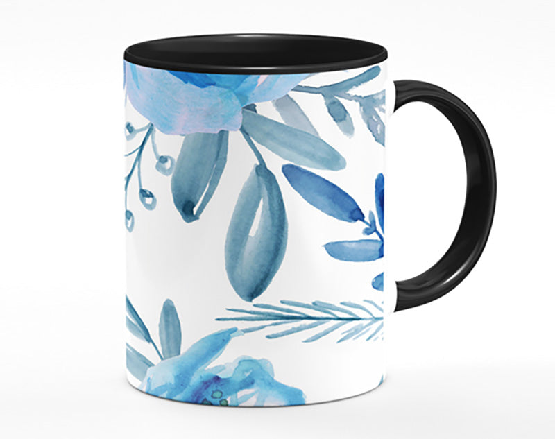 Blue Rose Bloom Mug