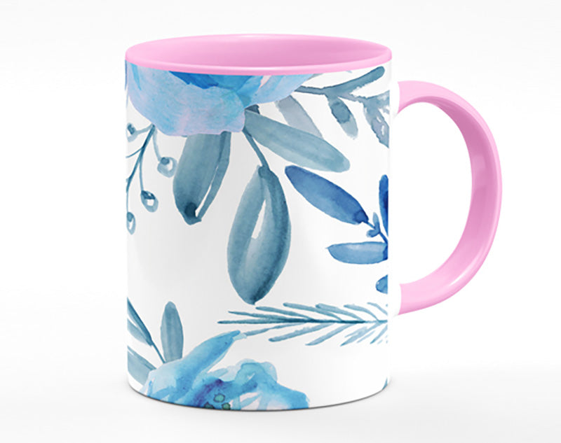 Blue Rose Bloom Mug