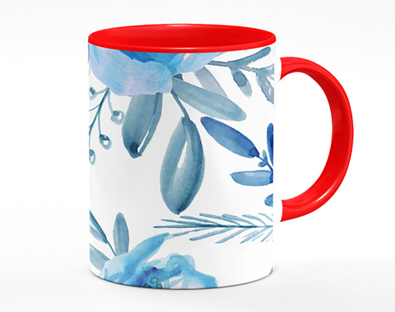 Blue Rose Bloom Mug