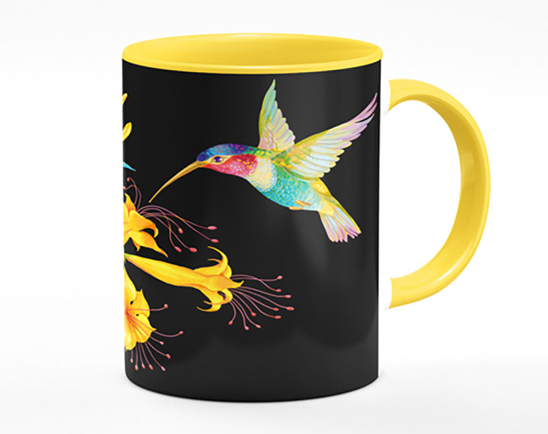 Trumpet Flower Hummingbird Mug