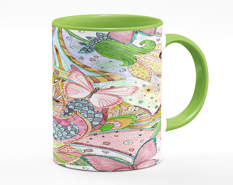 Hummingbird Paradise Pattern Mug