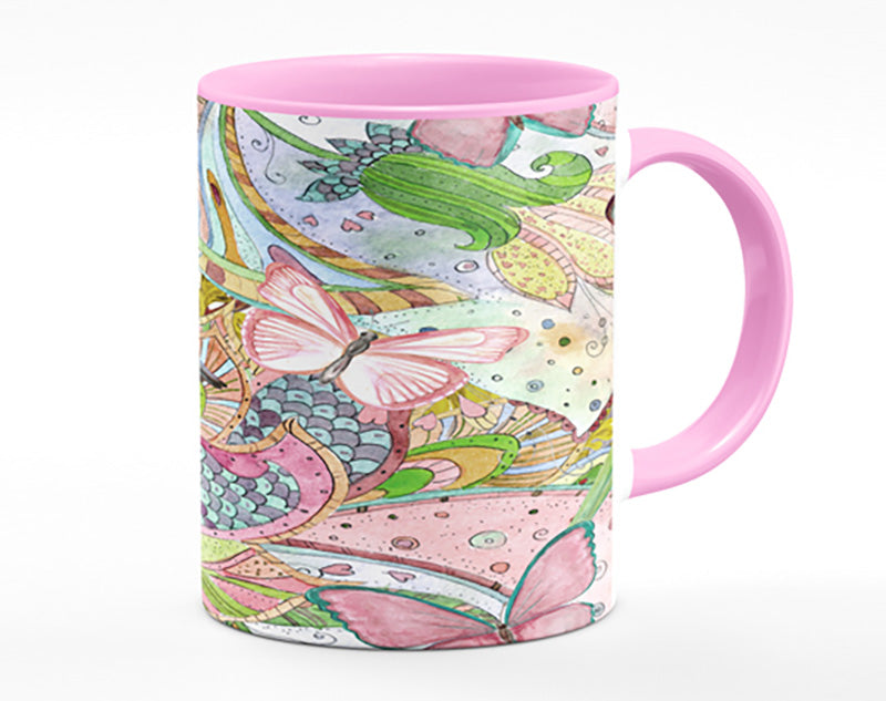 Hummingbird Paradise Pattern Mug