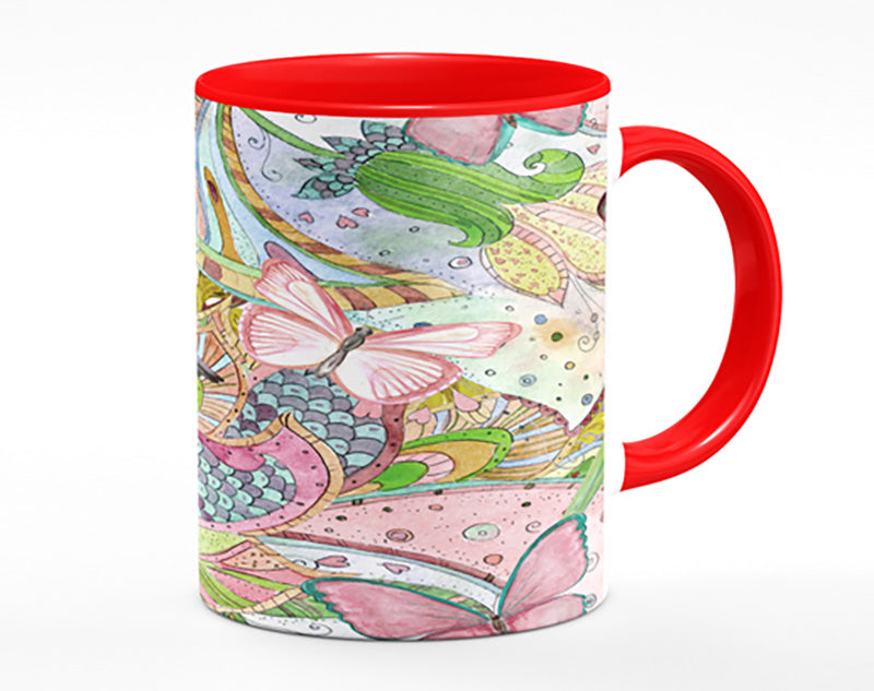 Hummingbird Paradise Pattern Mug