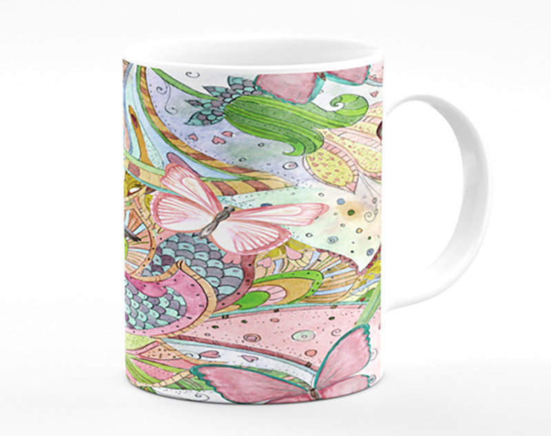Hummingbird Paradise Pattern Mug