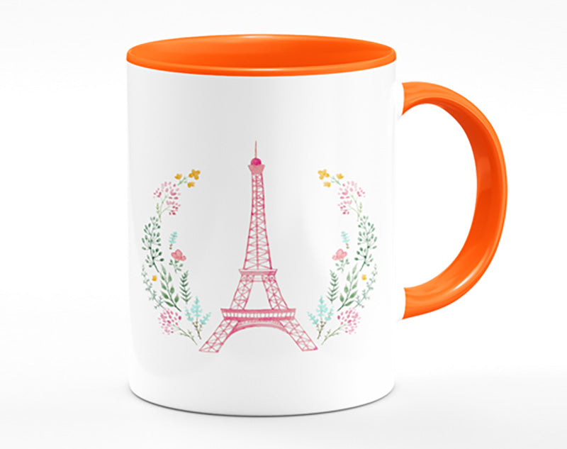 Eiffel Tower Wreath Mug