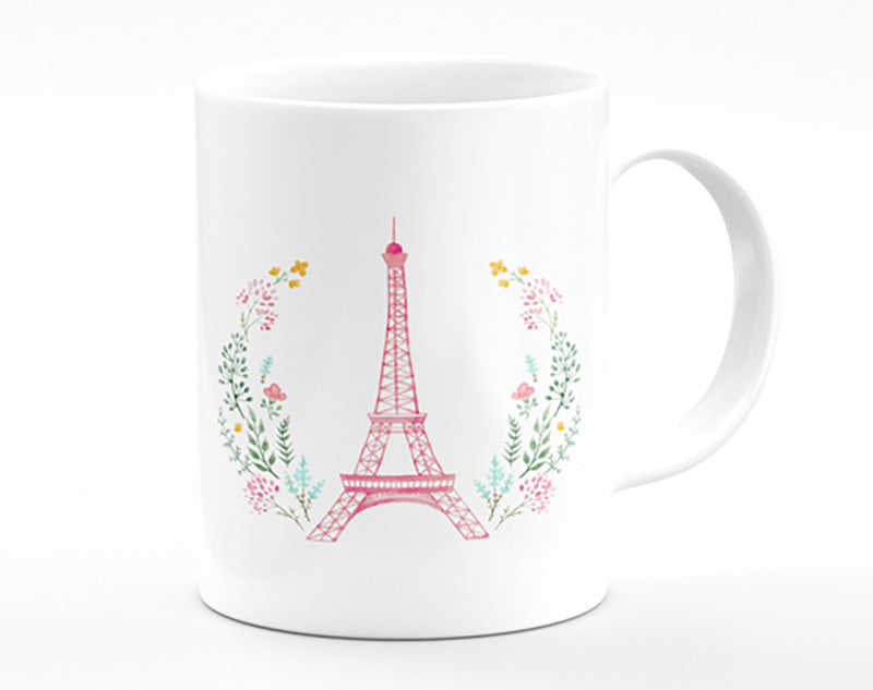 Eiffel Tower Wreath Mug