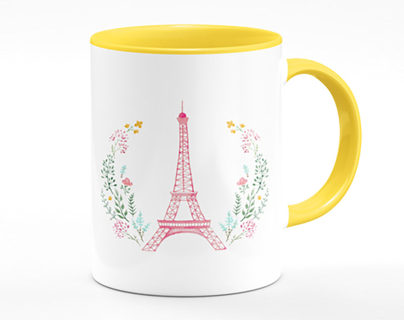 Eiffel Tower Wreath Mug