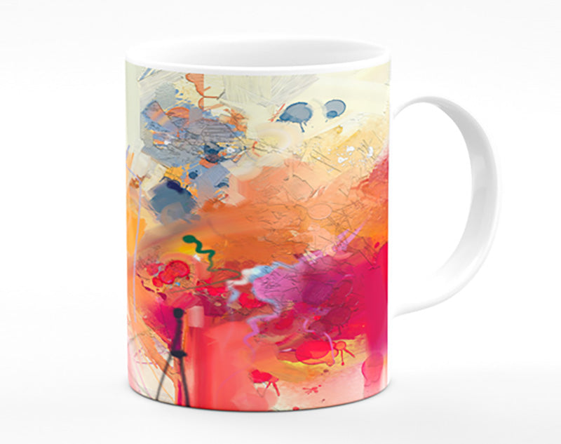 Colour Spill Flowers Mug