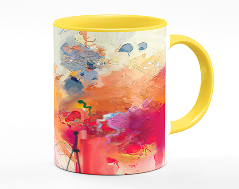 Colour Spill Flowers Mug