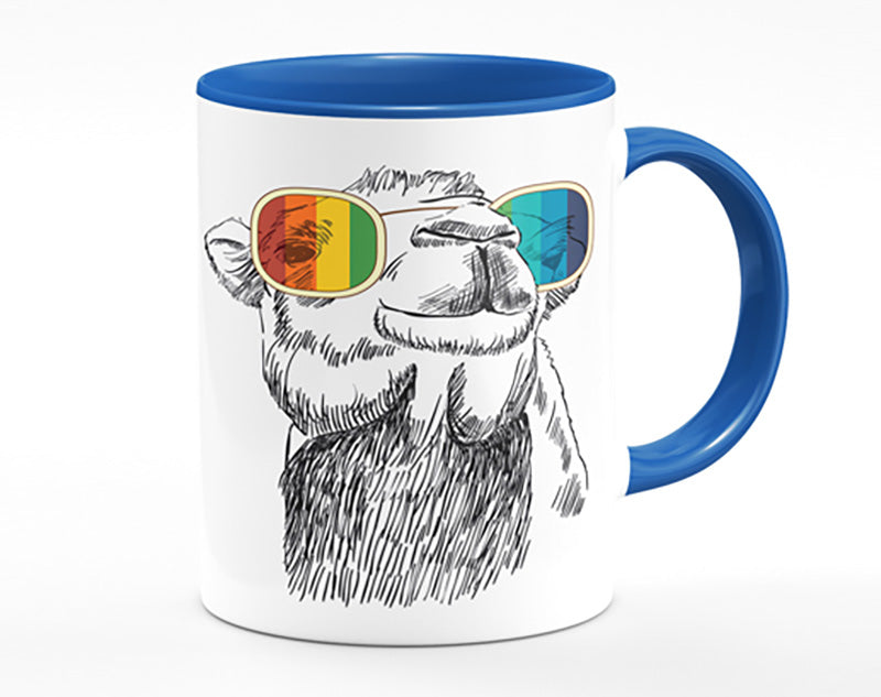 Colourful Glasses Camel Mug
