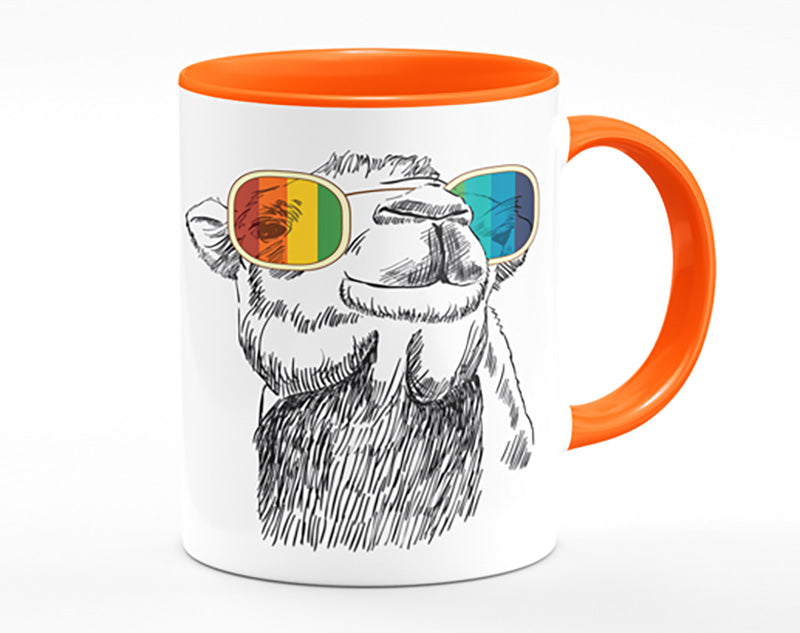 Colourful Glasses Camel Mug