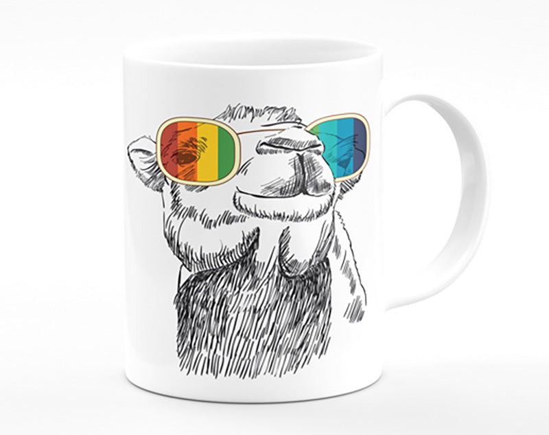 Colourful Glasses Camel Mug