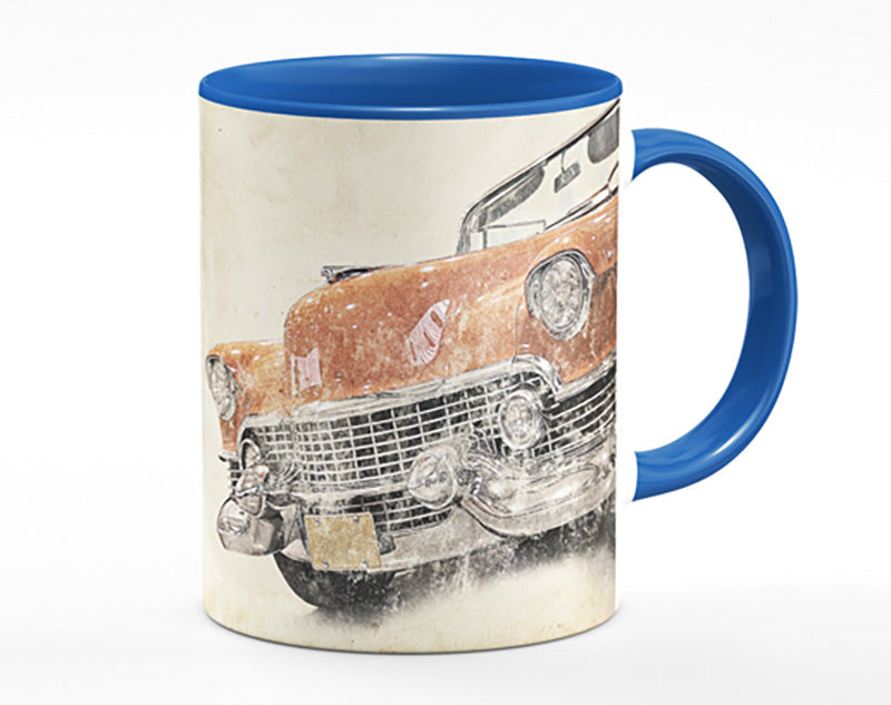 American Muscle Car Watercolour Mug