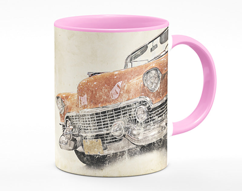 American Muscle Car Watercolour Mug