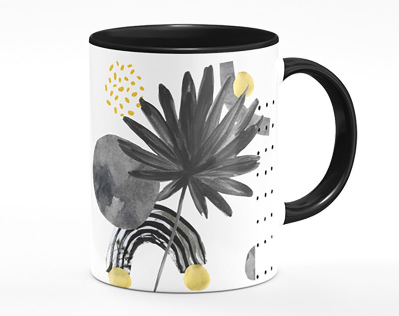 The Contemporary Leaf And Rainbow Mug