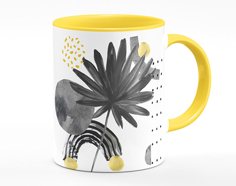 The Contemporary Leaf And Rainbow Mug