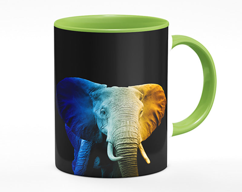 Tri Coloured Elephant Mug