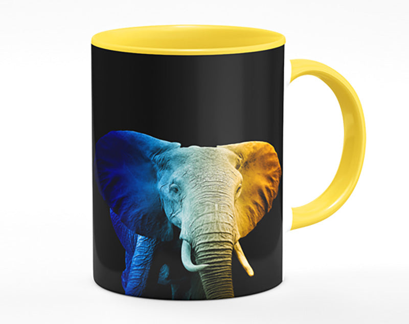 Tri Coloured Elephant Mug