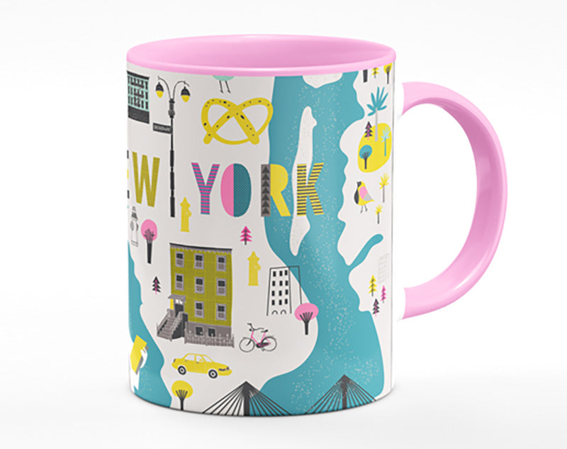 The Little Map Of New York Mug