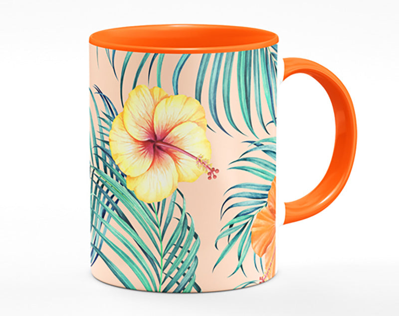 Orange Flower Mix Mug