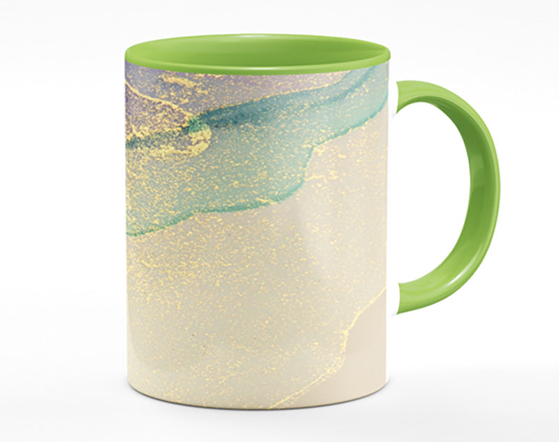 Glitter Over Watercolour Mug