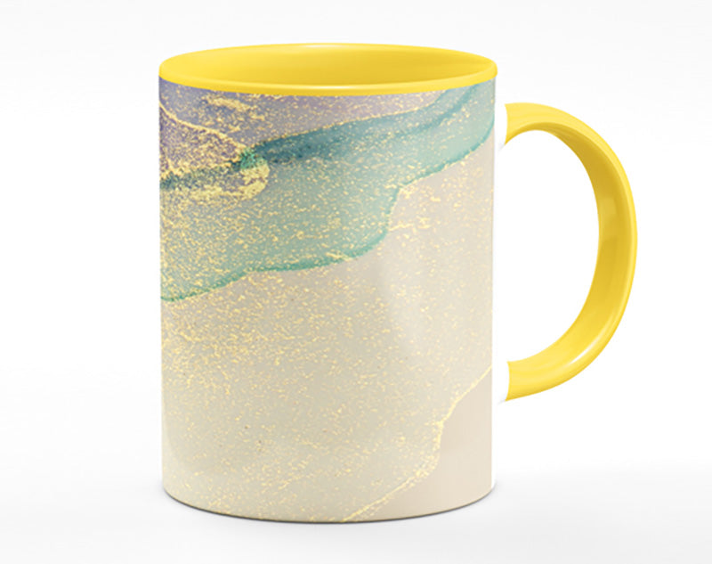 Glitter Over Watercolour Mug