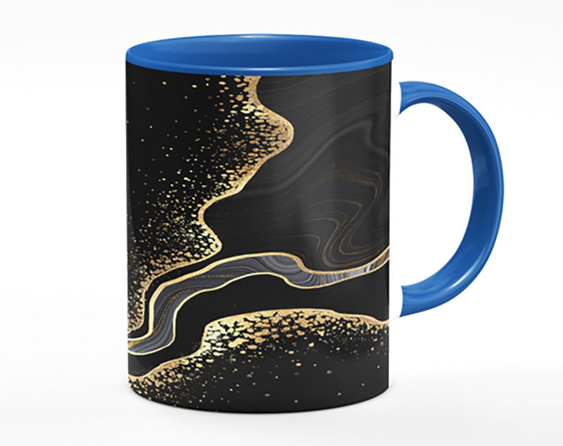 Black And Gold Flakes Mug