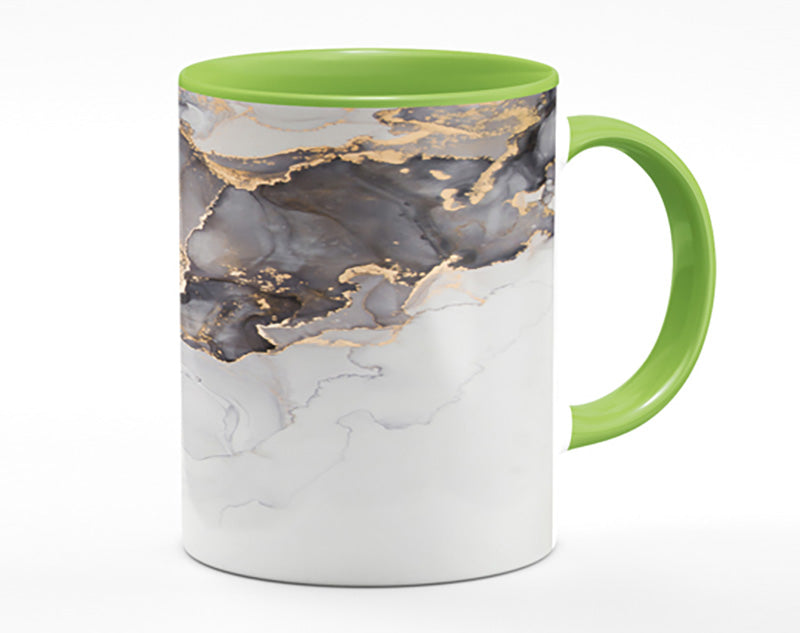 Grey And Gold Marble Mug