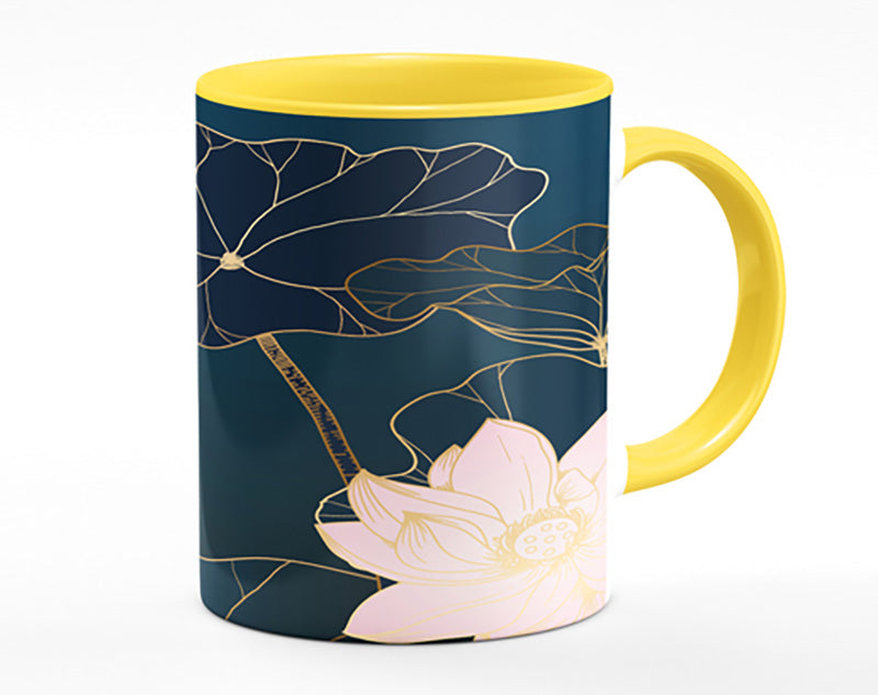 Flowers Bold In Blue Mug