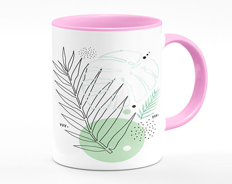 Fern Line Drawing Mug